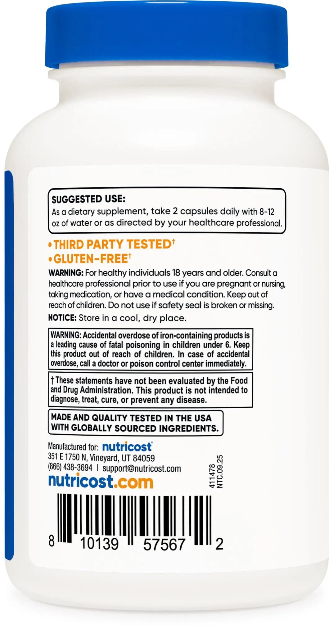 Nutricost Methylated Multivitamin 120 Capsules, 60 Servings - 23 Vitamin & Minerals Per Serving NutricostBuy Supplements Australia
