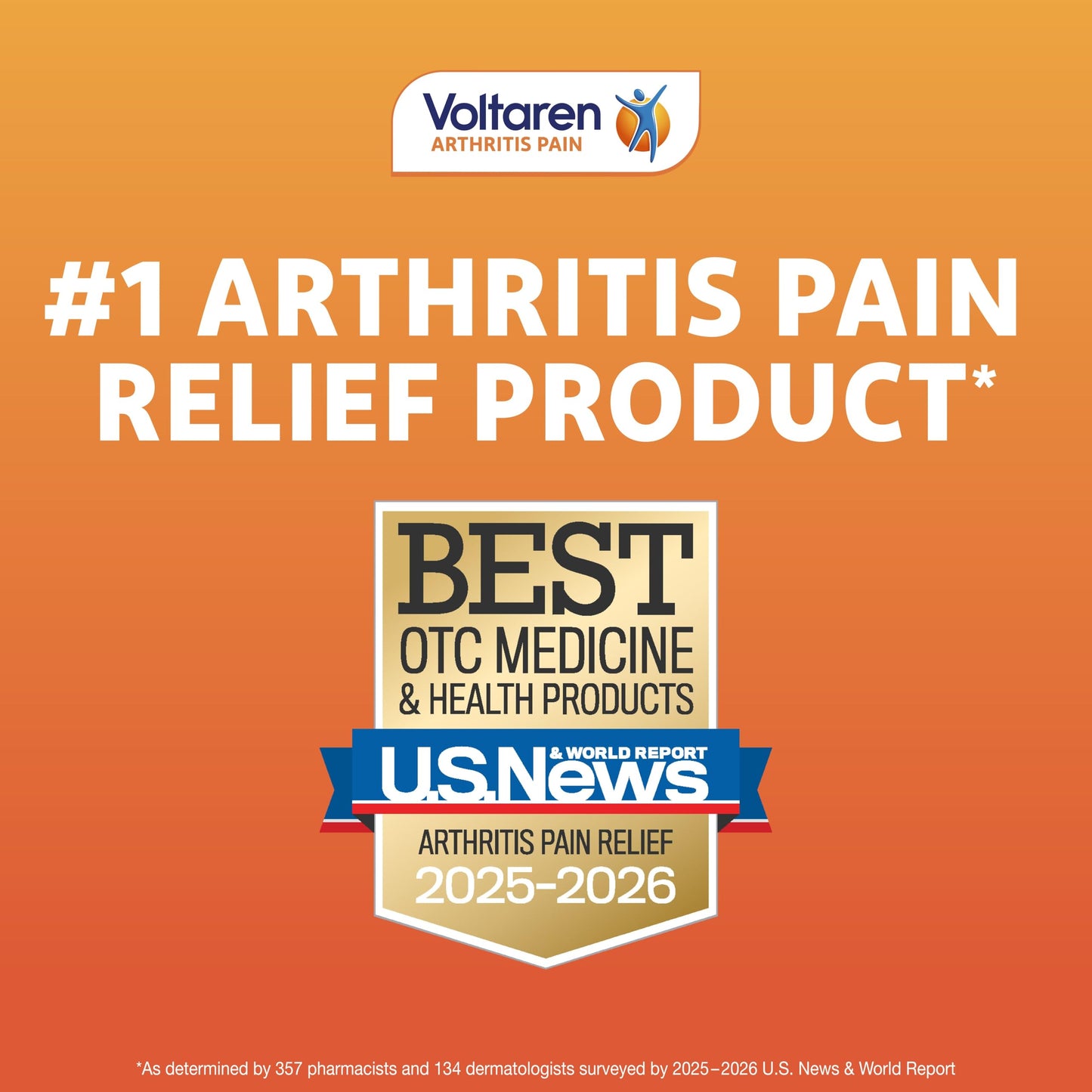 Voltaren Arthritis Pain Relief Gel, Diclofenac Sodium, 1% (NSAID), Clinically Proven Powerful Pain Reliever with Easy Open Flip Top Cap, No Prescription Needed, 5.3oz VoltarenBuy Supplements Australia