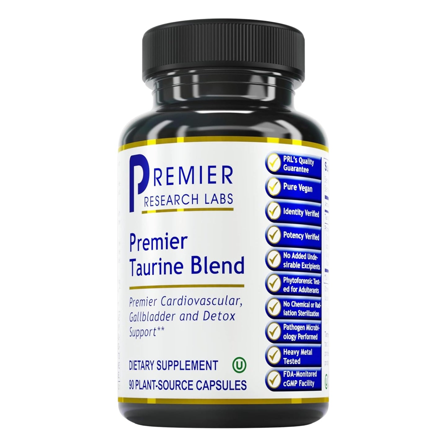Premier Research Labs Taurine Blend - Taurine Supplement, Taurine Pills, L Taurine Amino Acid Supplement for Liver, Gallbladder, Brain & Heart Health, for Women & Men - 90 Vegetarian Capsules Premier Research LabsBuy Supplements Australia