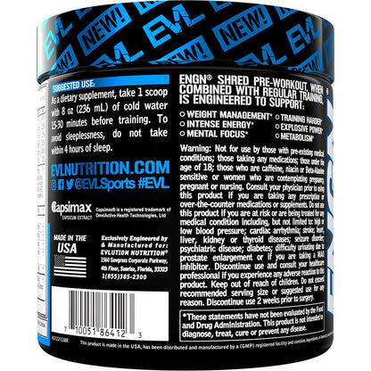 EVL Ultimate Pre Workout Powder - Thermogenic Fat Burn Support Preworkout Powder EvlutionBuy Supplements Australia