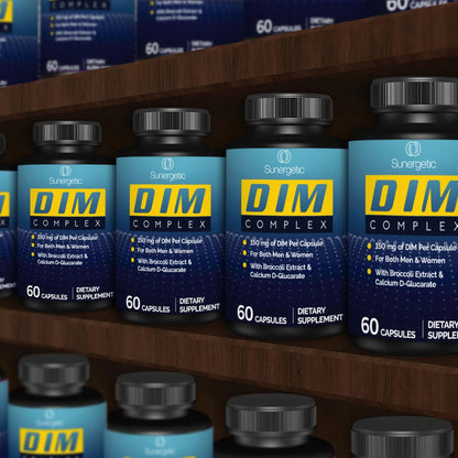 Premium DIM Supplement–Includes 150mg DIM (diindolylmethane), Broccoli, Calcium D SunergeticBuy Supplements Australia