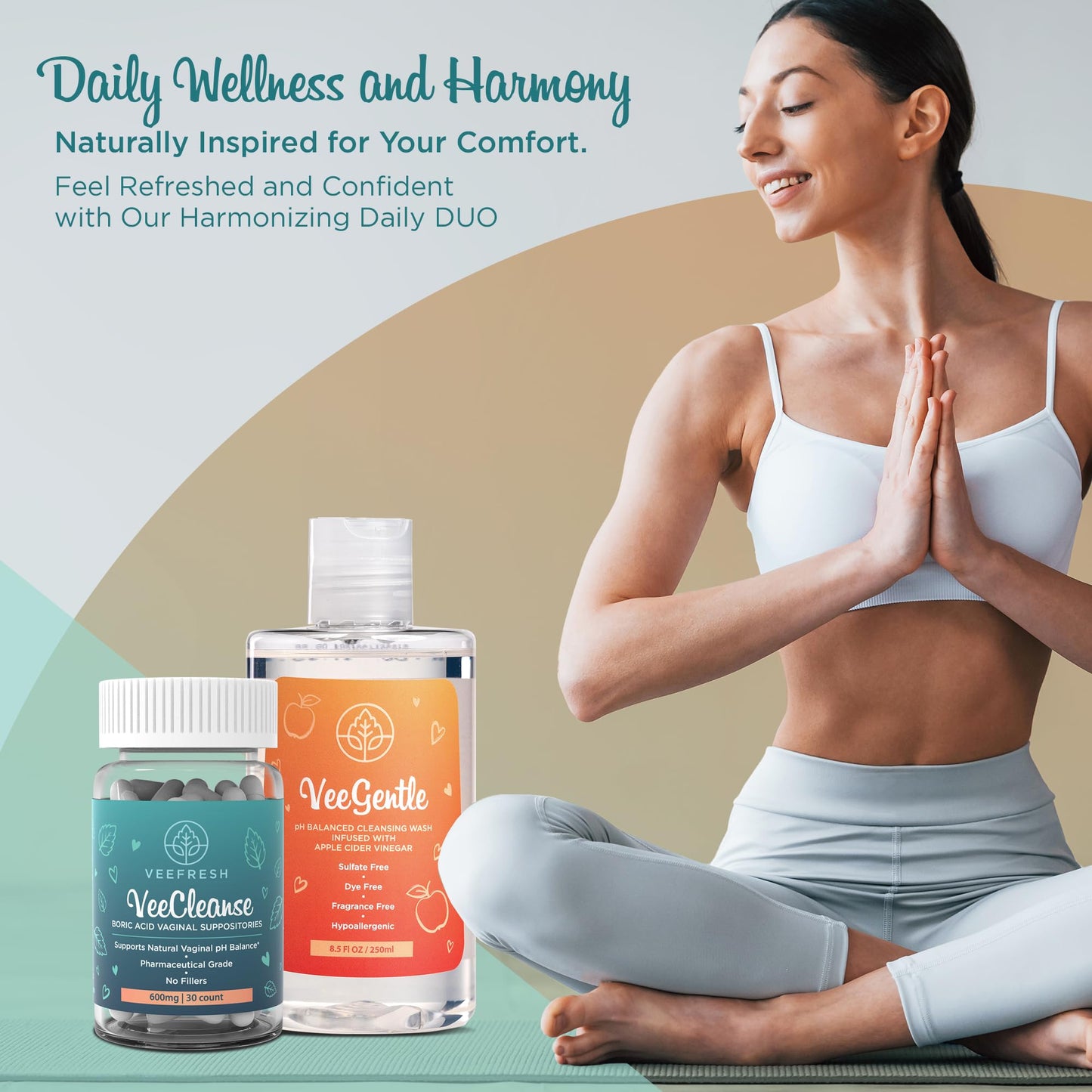 VeePower Lite - Vaginal Health Bundle - Control and Prevent Vaginal Odor - Includes VeeGentle VeeFreshBuy Supplements Australia