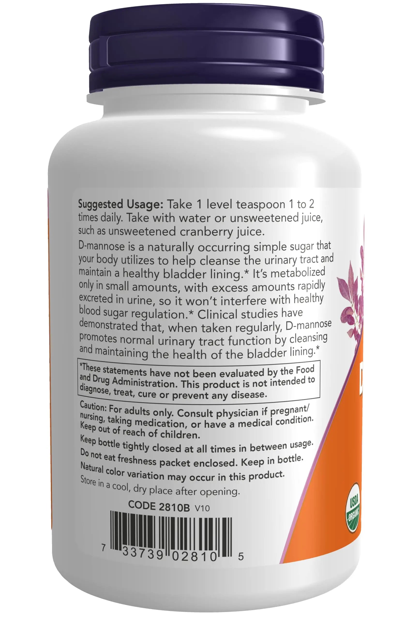 NOW Foods, D-Mannose Pure Powder, 3 oz (85 g) NOW FoodsBuy Supplements Australia