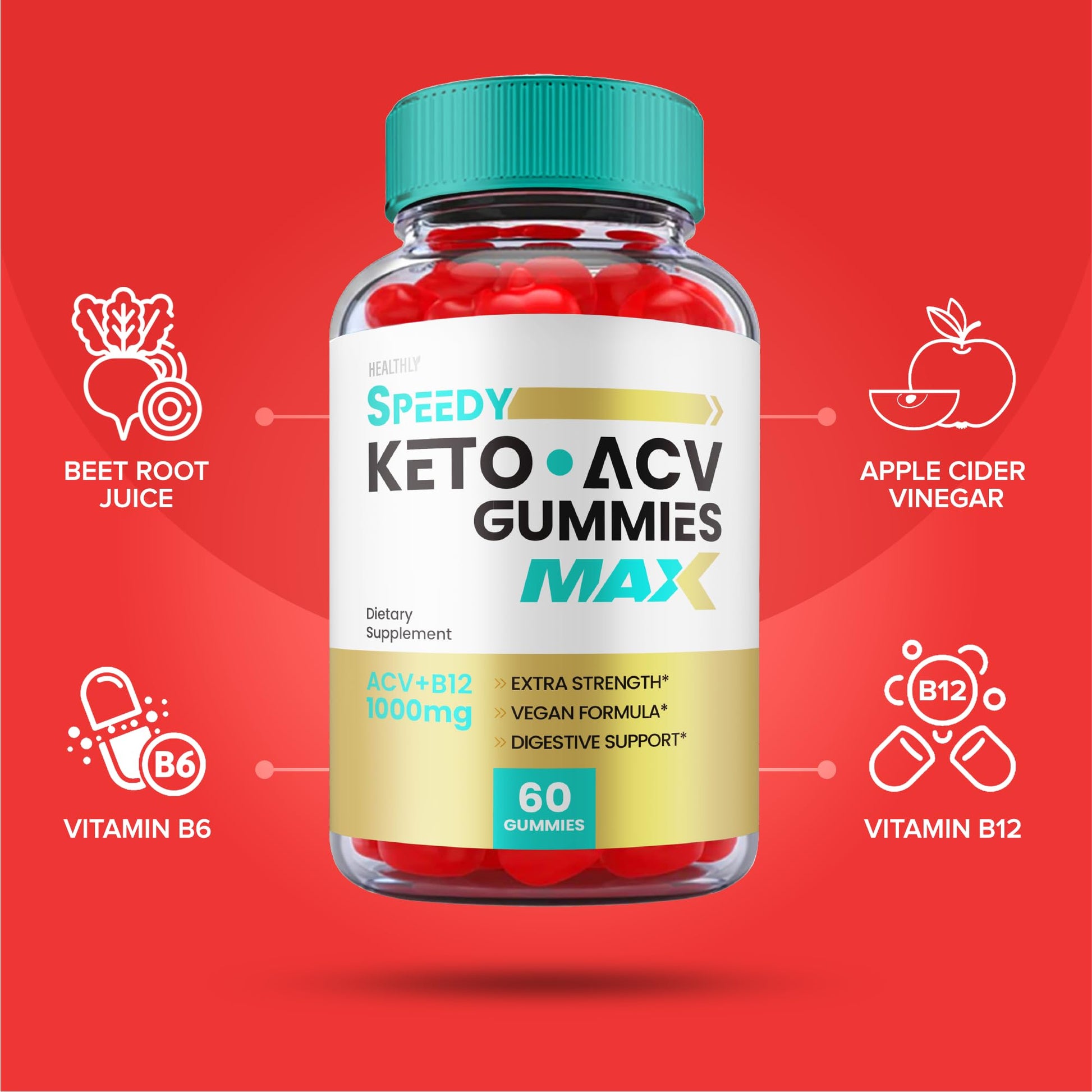 (5 Pack) Speedy Keto ACV Gummies Maximum Strength, Speedy Keto Plus ACV Gummies HealthlyBuy Supplements Australia