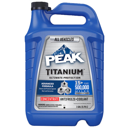 PEAK Titanium Concentrate Prediluted Antifreeze and Coolant for All Engine Cooling Systems, Long-Lasting Yellow Engine Coolant/Antifreeze for Lifetime Engine Protection in All Vehicles, 1 Gal. PEAKBuy Supplements Australia