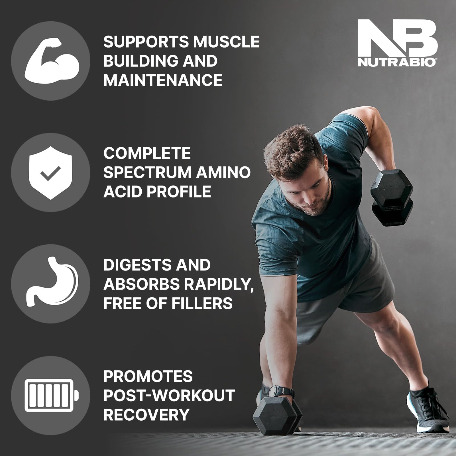 NutraBio Classic Whey Protein Powder - No Fillers, Artificial Colors, Preservatives NutraBioBuy Supplements Australia