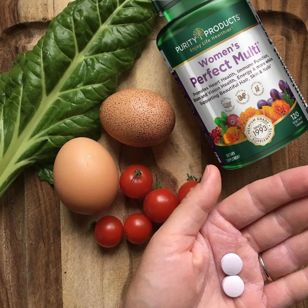 Purity Products Women’s Perfect Multi Balanced Multivitamin - Supports Urinary Tract Health, Immune, Bone + Muscle, Hair, Skin, Nails Purity Products