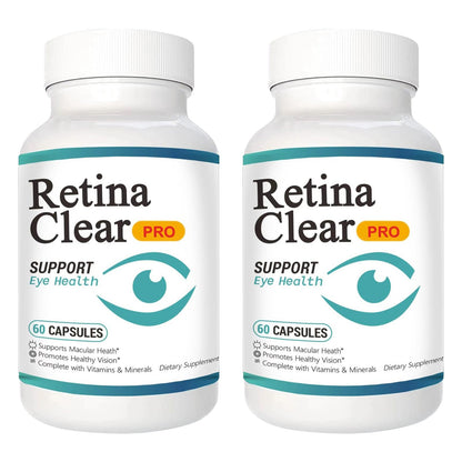 Vunexo Retina Clear Pro Eye Health Support Supplement, with Minerals and Vitamins, Lutein and Bilberry Extract Supports Visual Clarity, Eye Fatigue Relief & Focus（2PCS VunexoBuy Supplements Australia