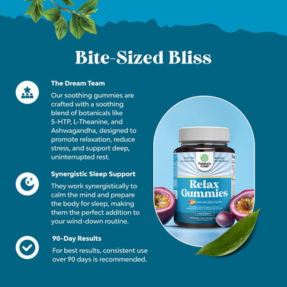 Pure Calm and Relaxing Magnesium Supplement - Magnesium for Stress Support & Rest Ease for Adults - High Absorption Mg Citrate Gummies with L Theanine & Ashwagandha for Muscle Cramps - 90 Count Natures CraftBuy Supplements Australia