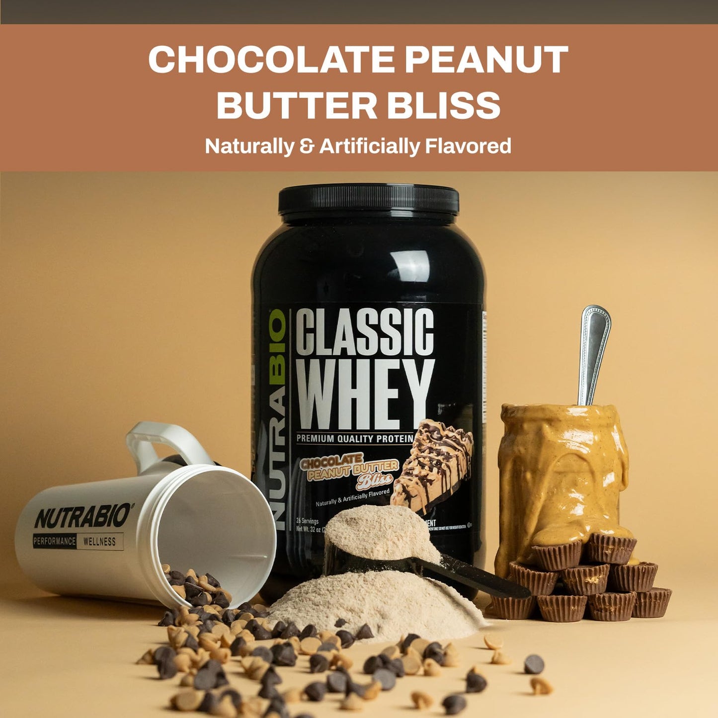 NutraBio Classic Whey Protein Powder- Full-Spectrum Amino Acid Profile - No Fillers NutraBioBuy Supplements Australia