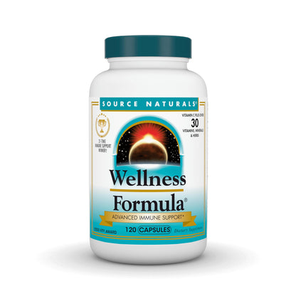 Source Naturals Wellness Formula Bio-Aligned Vitamins & Herbal Defense for Advanced Immune Support* - Dietary Supplement & Immunity Booster - 120 Capsules Source NaturalsBuy Supplements Australia