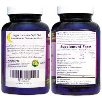 Muscle Ezze PM Plus Night Time Capsules by Doctors Nutra - Nighttime Use - Gluten-Free - 60 Capsules Doctors Nutra NutraceuticalsBuy Supplements Australia