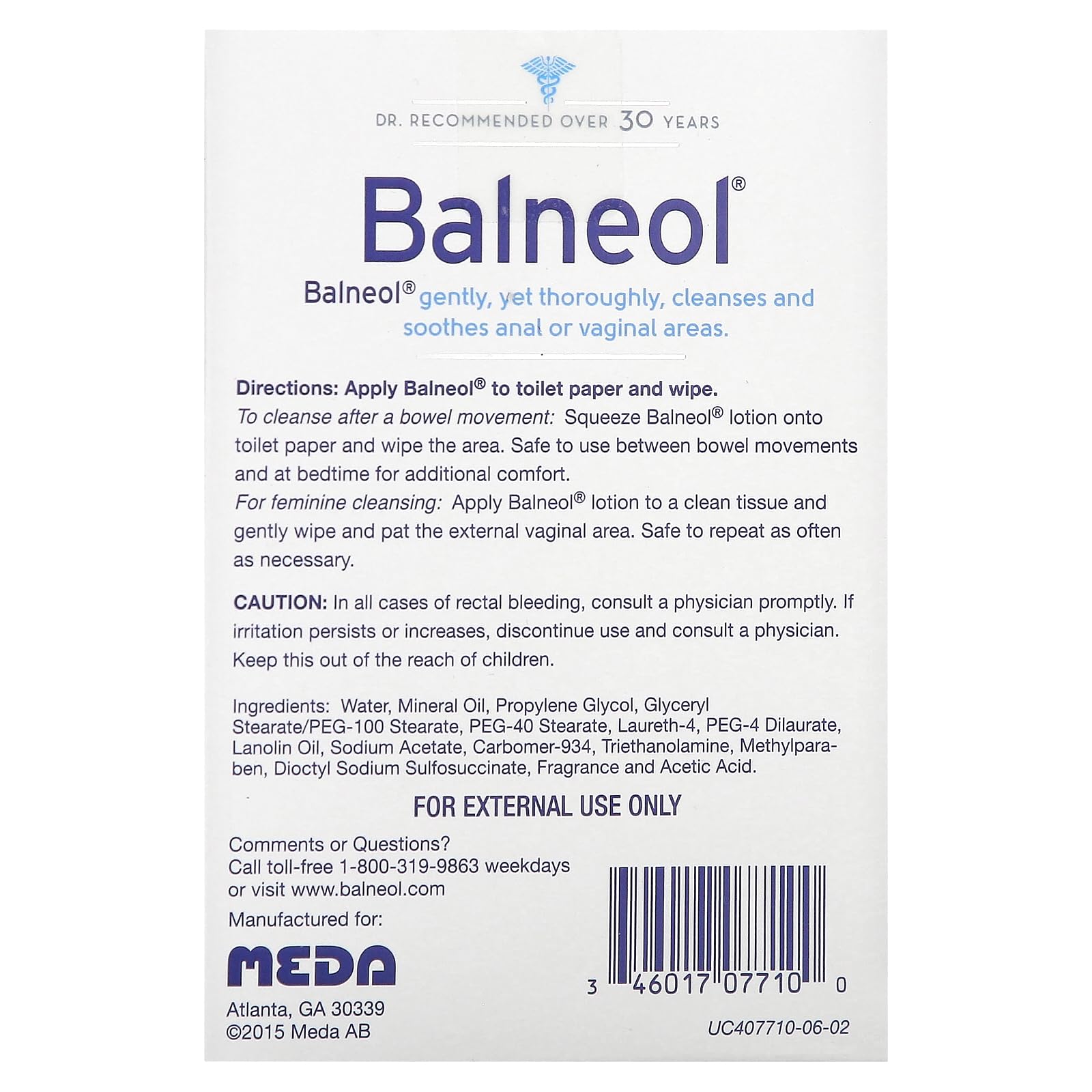 Balneol Hygienic Cleansing Lotion Packets, 20 Count BalneolBuy Supplements Australia