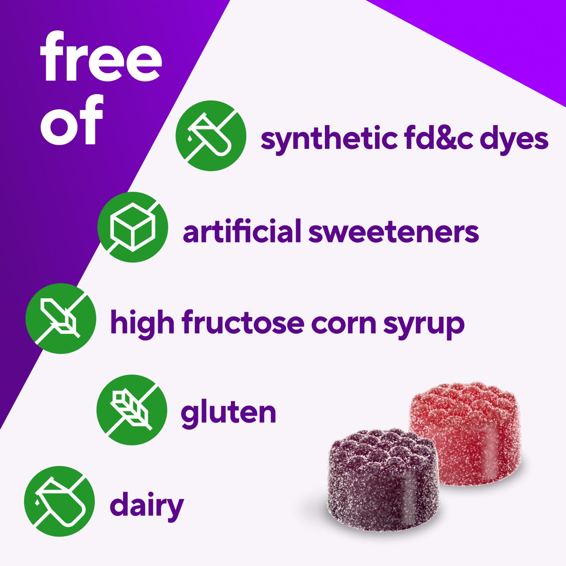 vitafusion Adult Gummy Vitamin Supplement for Men, Berry Flavored, A, C, D, E, B6, B12, Daily, 120 Count, 60 Day Supply VitafusionBuy Supplements Australia