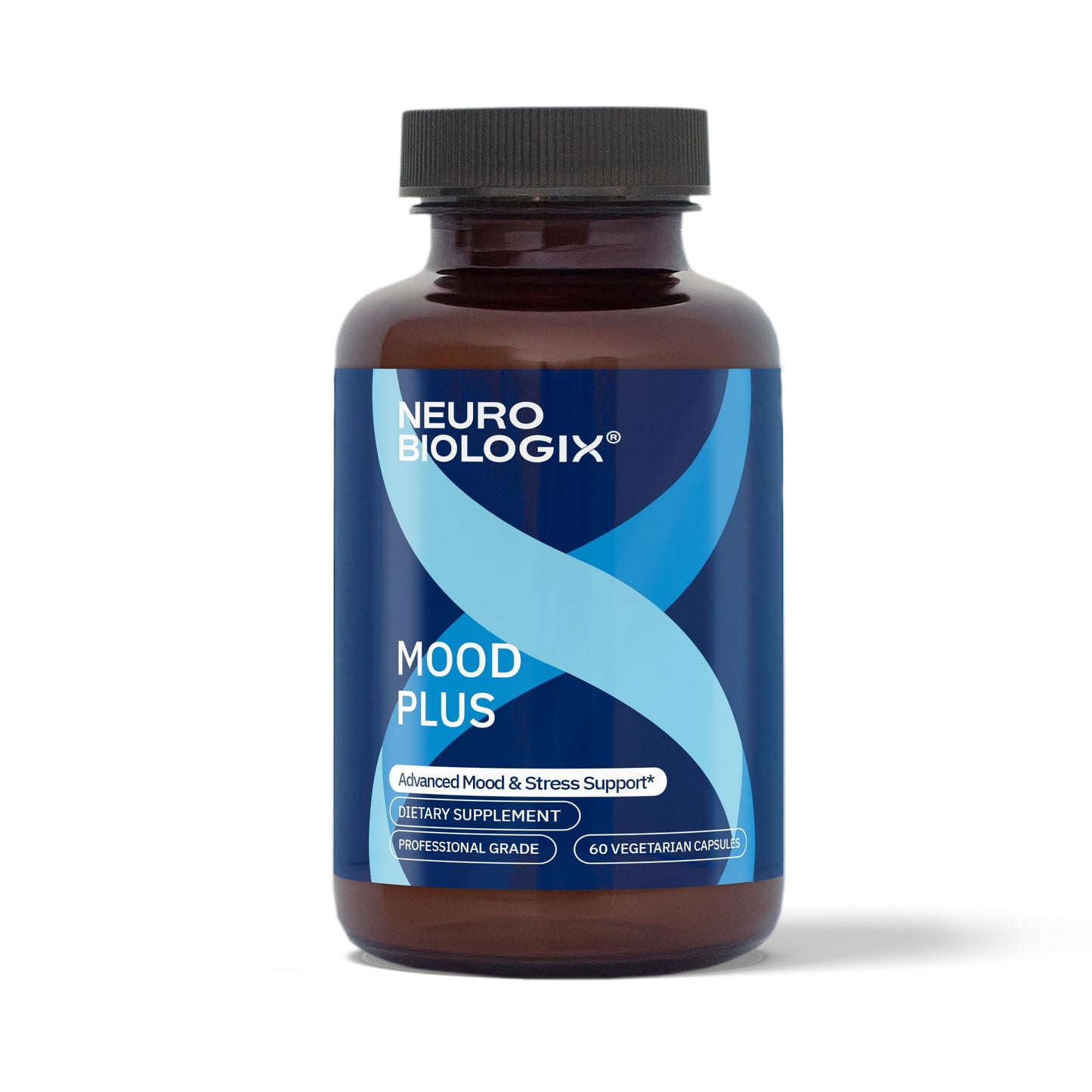 Neurobiologix Mood Plus for Men and Women, Mood & Stress Support Supplement with GABA, 5-HTP, Ashwagandha, Magnesium & Chamomile for Emotional Balance, Relaxation & Serotonin Support, 60 Capsules NeurobiologixBuy Supplements Australia
