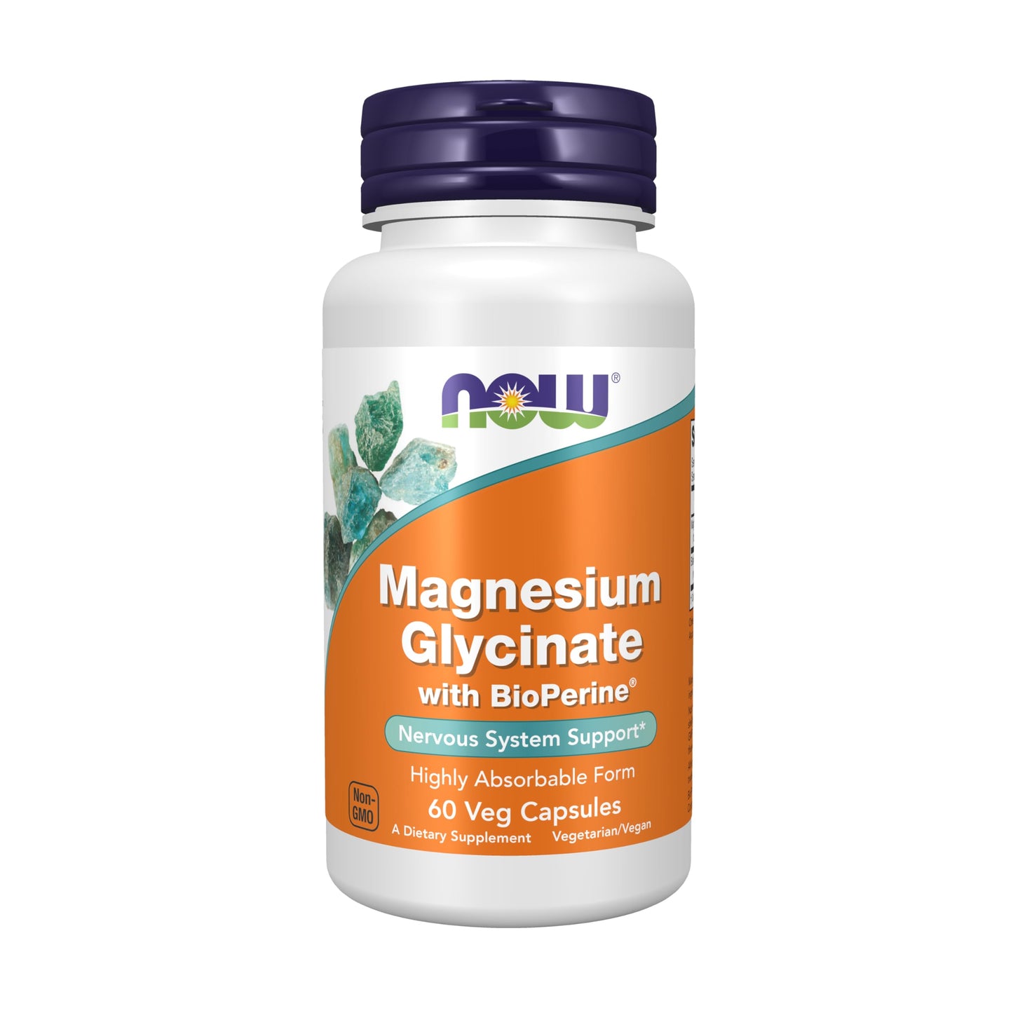 Now Supplements, Magnesium Glycinate with BioPerine, 60 Veg Capsules NOW FoodsBuy Supplements Australia
