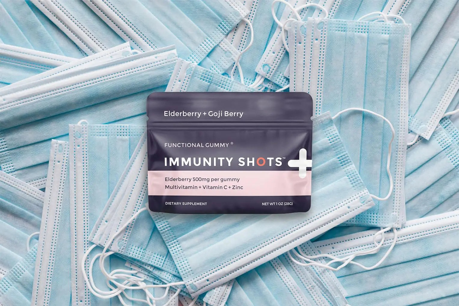 SGC Immunity Shots - Elderberry and Goji Berry 500mg Multivitamin Gummies (12-Packs, 4 Per Pack) Immune System Support Supplement SGCBuy Supplements Australia