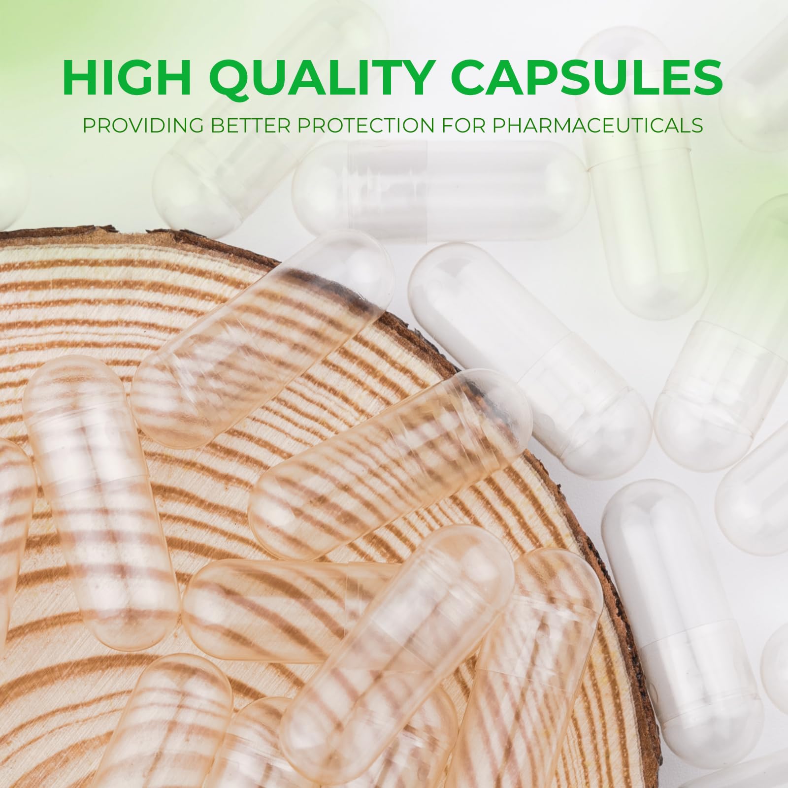 Angtai JN Vegan Empty Pill Capsules Size 2 Plant Based Clear (100 Count) Gluten Free, Non-GMO, Halal Certified Caps Filling Kit with 2 Spoons for Vegetarian DIY Your Own Supplements Angtai JNBuy Supplements Australia
