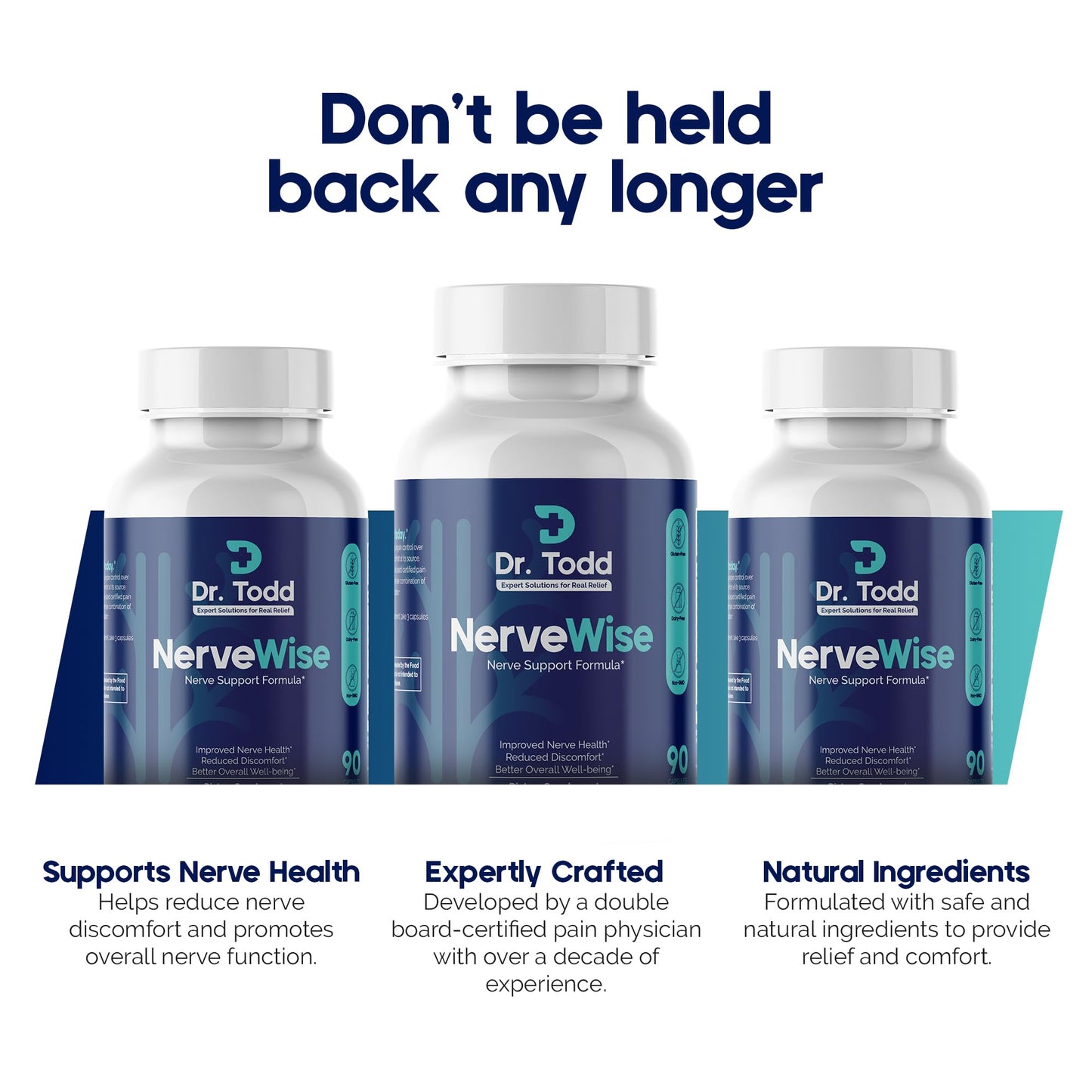 Dr. Todd NerveWise Nerve Support Supplement for Foot, Hand & Leg Comfort – Daily Formula for Healthy Nerve Function, Helps Support Nerve Balance, Body Comfort & Overall Nerve Wellness – 30 Day Supply Dr. ToddBuy Supplements Australia