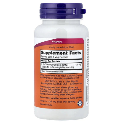 Now Foods DMG 125mg, 100 Caps NOW Foods