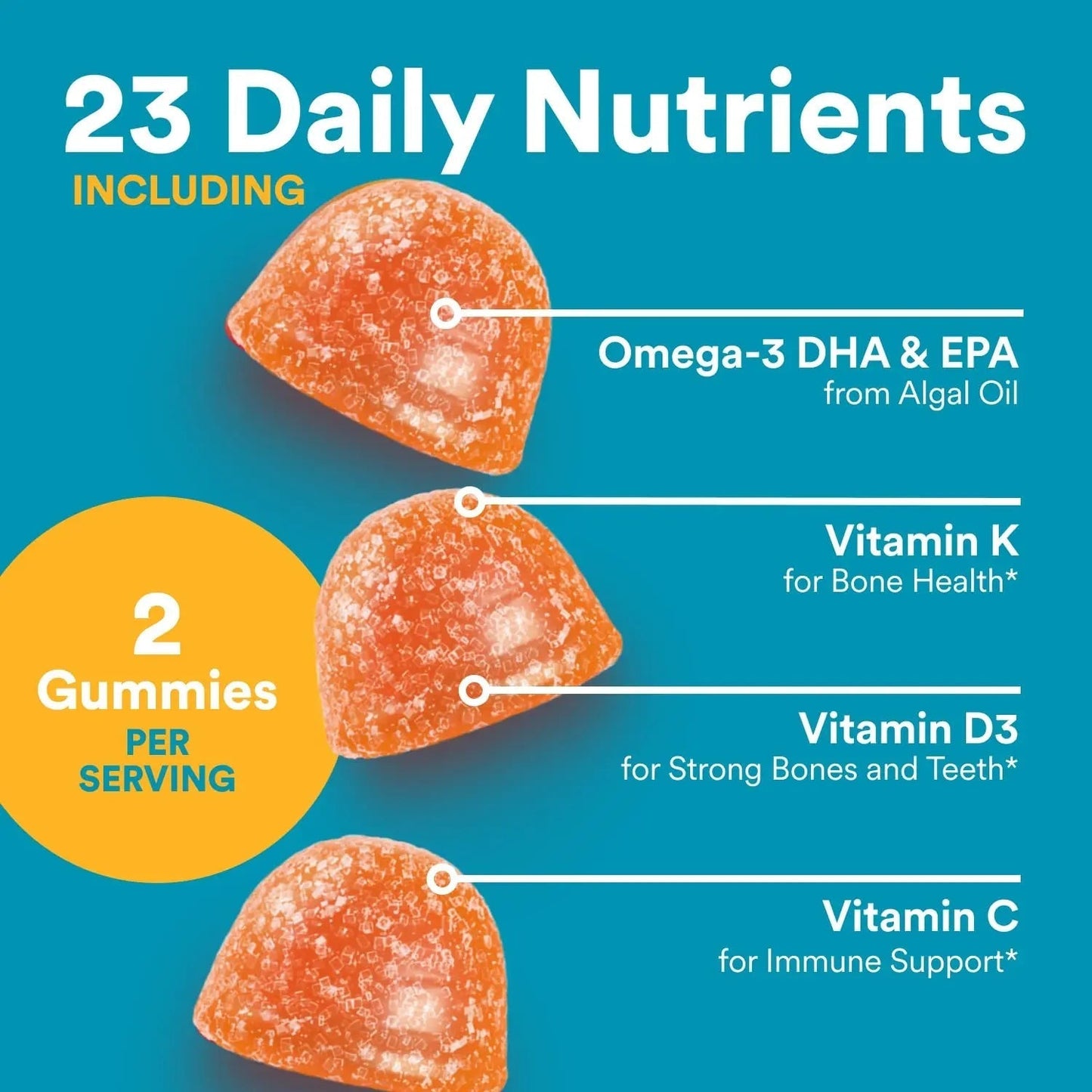 SmartyPants Teen Guy Multivitamin Gummies - Improved Formula: Omega 3 (DHA/EPA), Vitamin D3, C, Vitamin B12, B6, A, K & Zinc SmartyPantsBuy Supplements Australia