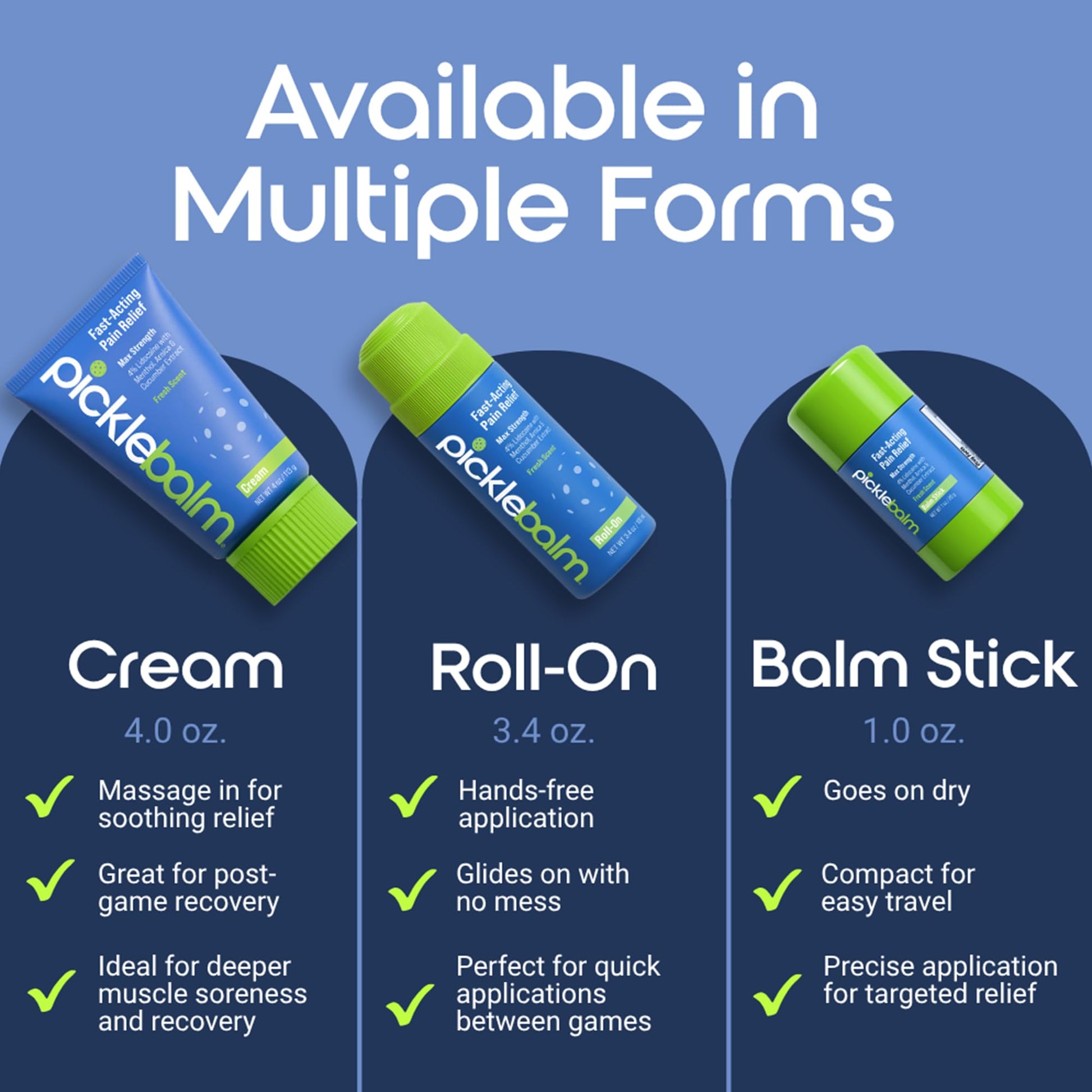 PickleBalm Pickleball Post-Game Muscle Pain Relief Cream with 4% Lidocaine, Arnica, Menthol, Cucumber Seed Extract for Shoulders, Knees, Wrists, and More, 4oz Cream PickleBalmBuy Supplements Australia