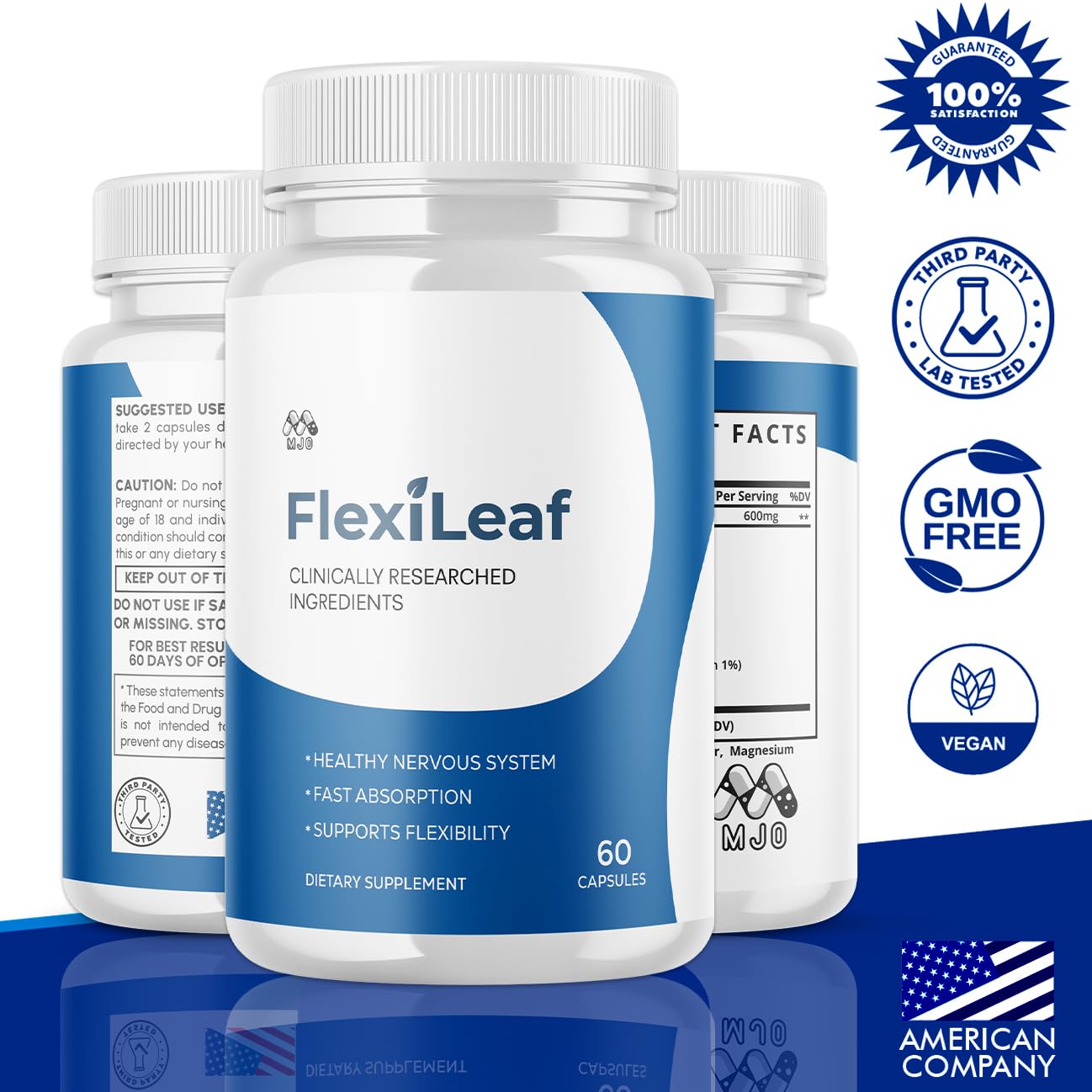 (2 Pack) Flexileaf Capsules, Official Flexileaf Pills with All Natural Ingredients, Advanced Health and Overall Wellness Multivitamin Supplement Maximum Strength Support Formula (120 Capsules) MJOBuy Supplements Australia