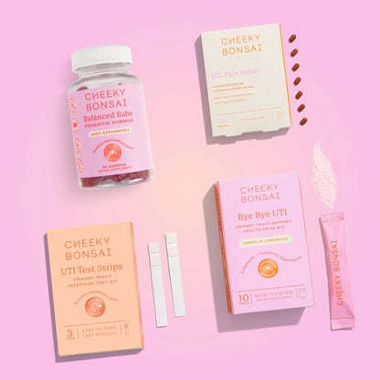 Cheeky Bonsai, Urinary Tract Infection (UTI) Test Strips, Accurate Results in 2 Minutes, Clinically Tested, Same Test Doctors Use, Easy to Read Results, 3 Count Cheeky BonsaiBuy Supplements Australia