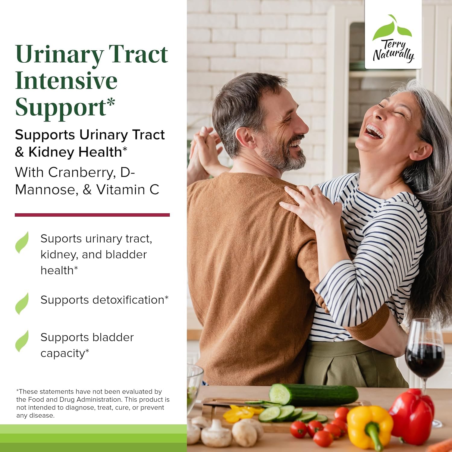 Terry Naturally Urinary Tract Intensive Support - Supplement with Cranberry for Bladder Health Support - Kidney Health Supplement with D-Mannose & Vitamin C - 60 Capsules (30 Servings) Terry NaturallyBuy Supplements Australia