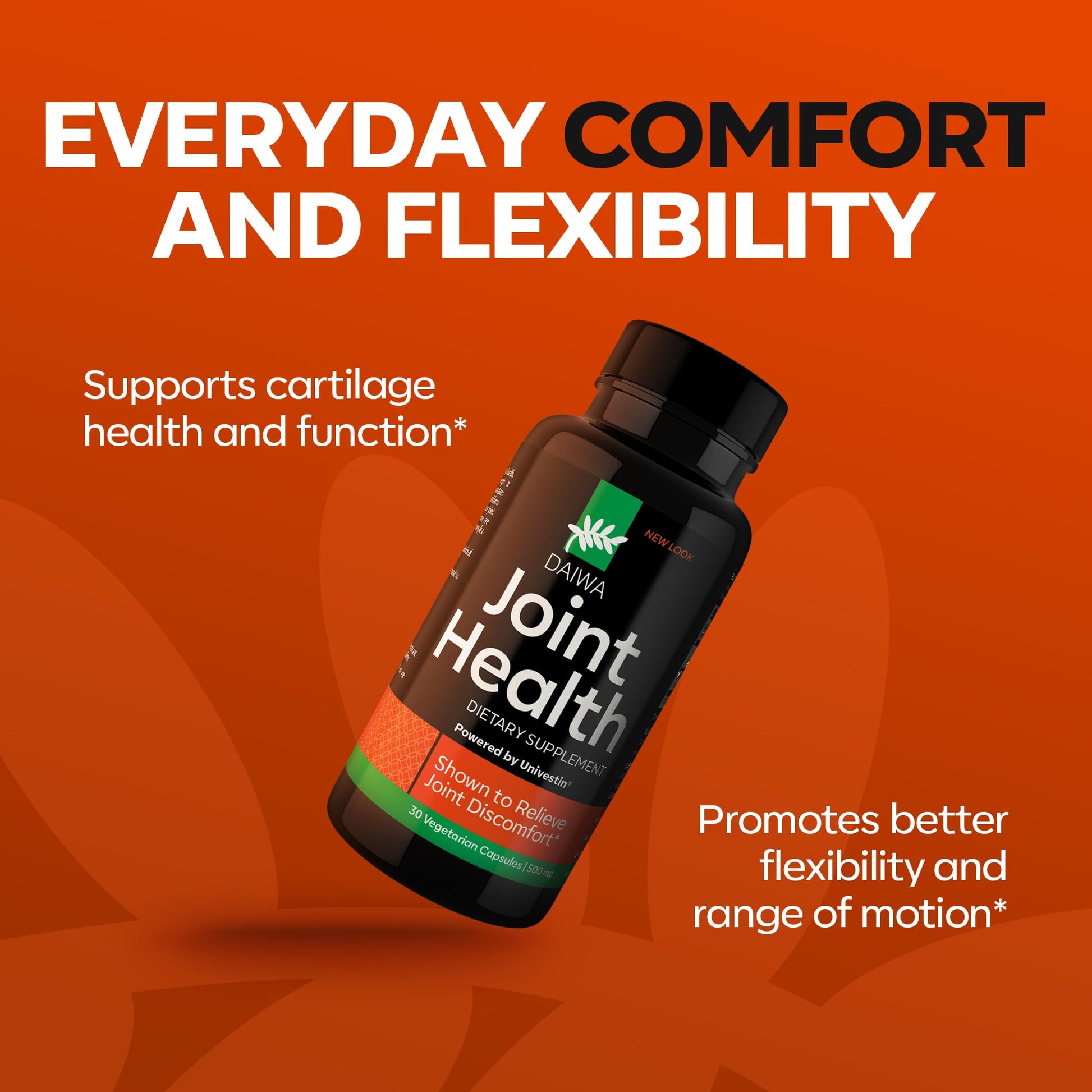 Daiwa Joint Health - Tendon and Ligament Supplements with Chinese Skullcap and Acacia Catechu - Traditional Plant-Based Formula for Active Lifestyles - Non-GMO, 30 Vegetarian Capsules Daiwa Health DevelopmentBuy Supplements Australia