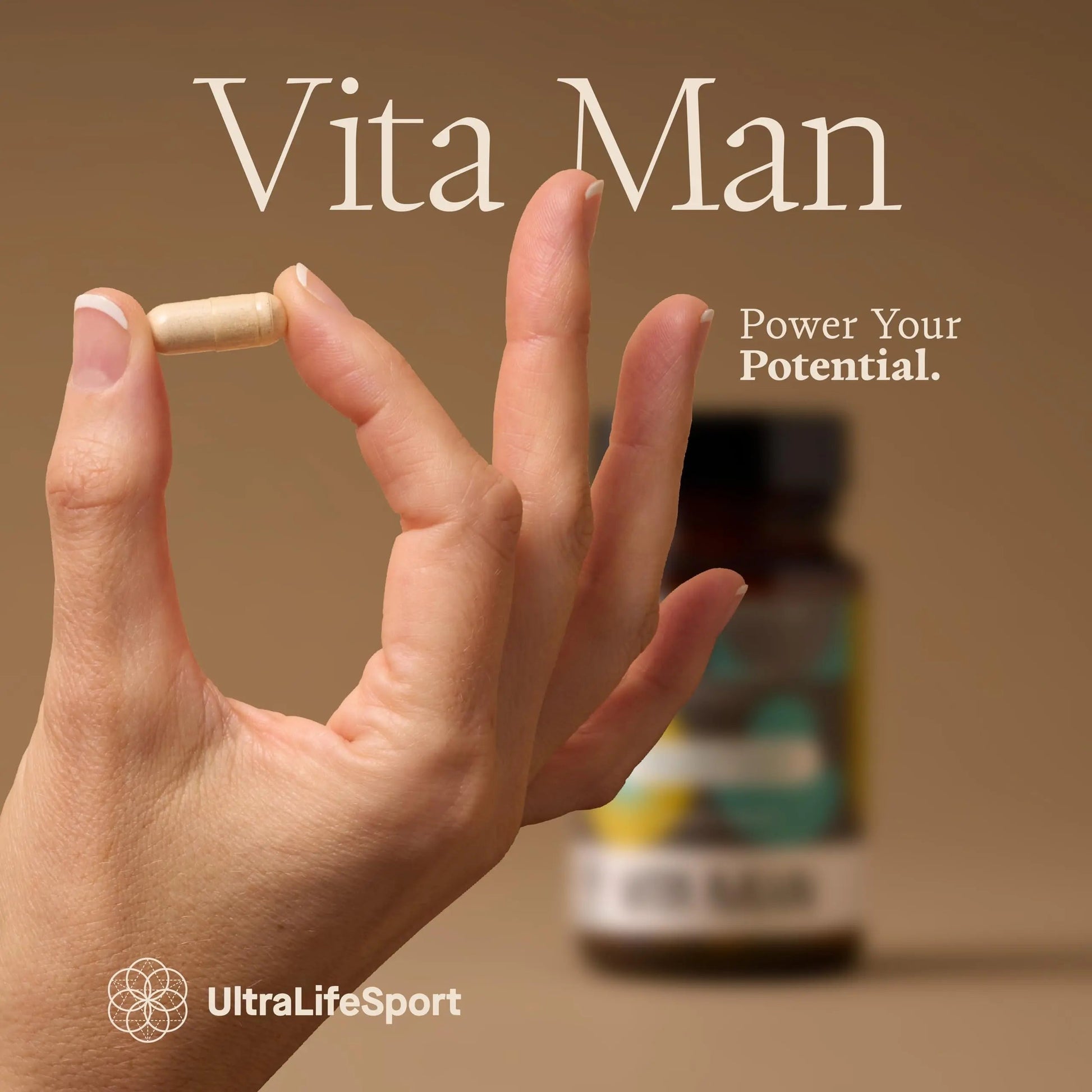 Ultra Life Sport - VITA Man Premium Men's Multivitamin - 30 Capsule Daily Vitamins for Men with Vitamin E, K2 MK-7, and B Vitamins for Maximum Absorption Ultra Life SportBuy Supplements Australia