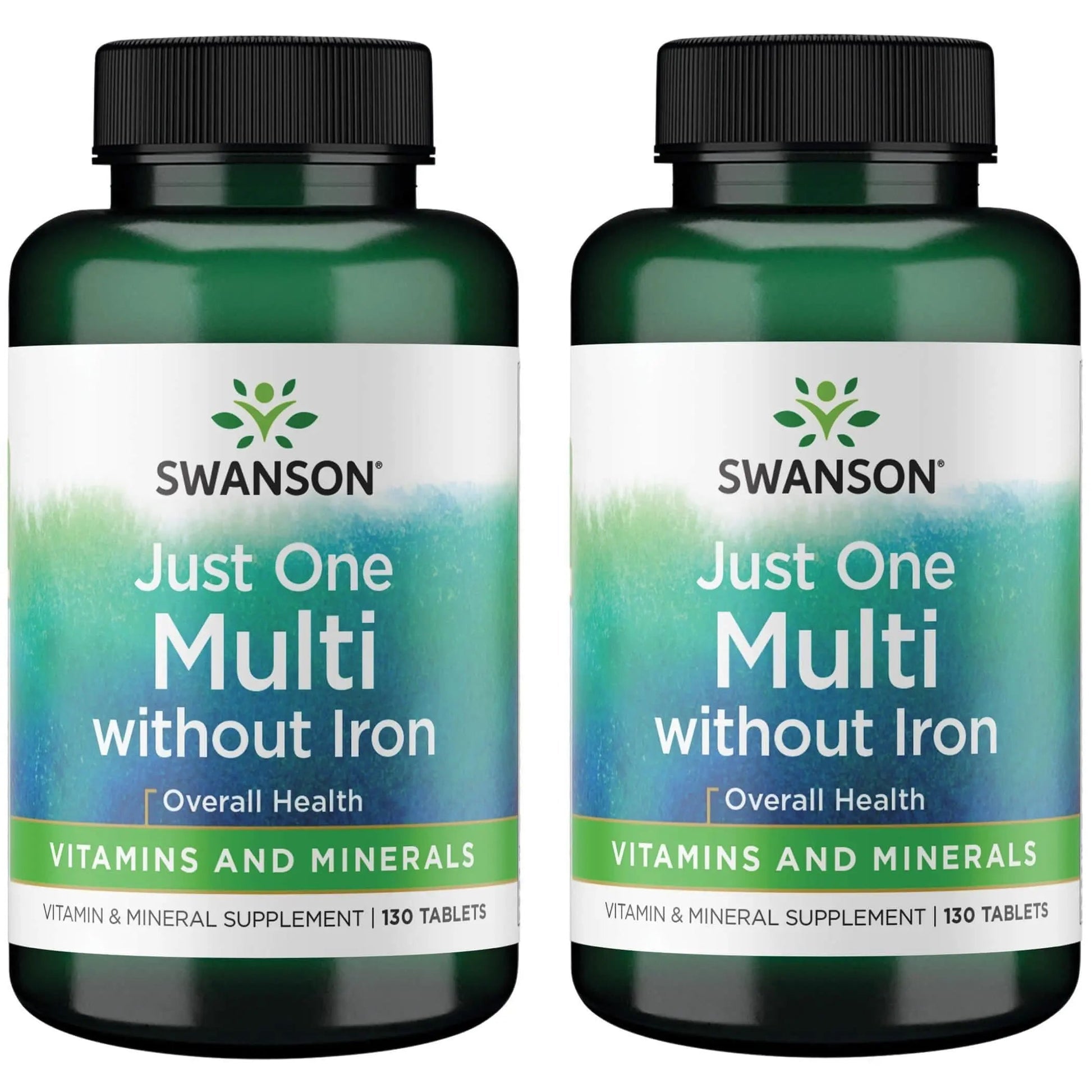 Swanson Century Formula Multivitamin Without Iron 130 Tabs (2 Pack) Swanson
