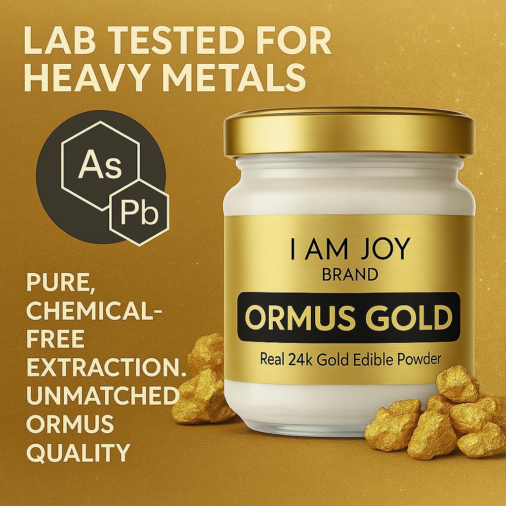 I Am Joy co. Pure Ormus White Gold Powder Monoatomic M-State 24k 99.99% | No Plastic, No Lye, No Dyes, No Fillers | 22 Grams I Am Joy co.Buy Supplements Australia