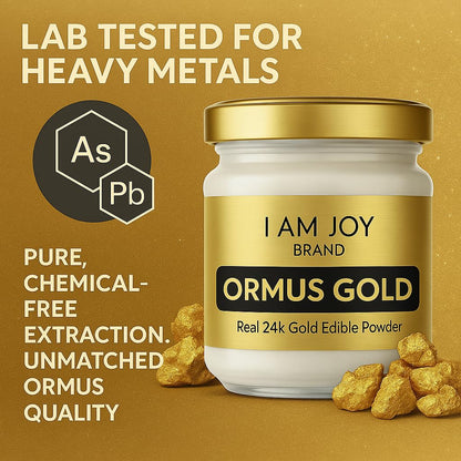 I Am Joy co. Pure Ormus White Gold Powder Monoatomic M-State 24k 99.99% | No Plastic, No Lye, No Dyes, No Fillers | 22 Grams I Am Joy co.Buy Supplements Australia