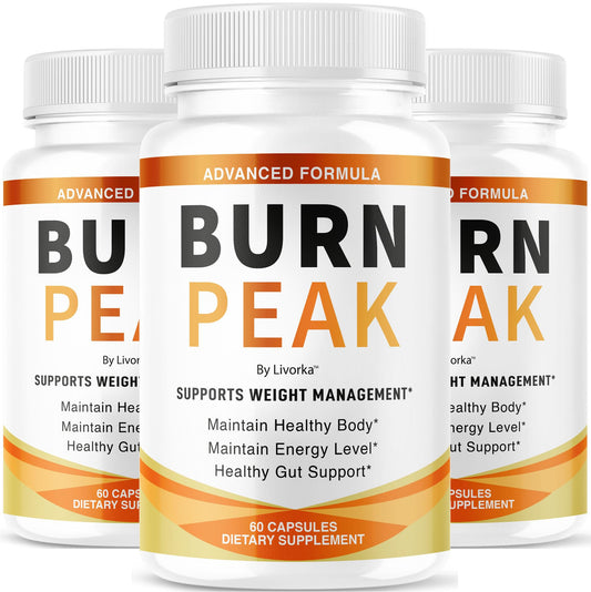 (3 Pack) Burn Peak Capsules - Official BurnPeak Weight Pills Advanced Premium Support, All Natural Burn Peak Pink Salt Trick Supplement for Overall Health & Wellness Reviews, 180 Capsules for 3 Months LIVORKABuy Supplements Australia