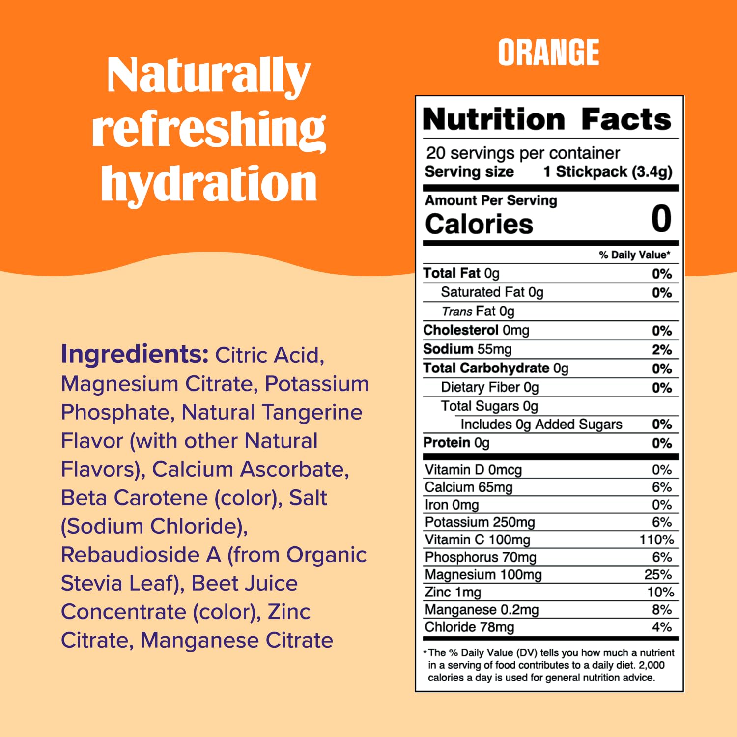 Ultima Replenisher Daily Electrolyte Drink Mix – Orange, 20 Stickpacks – Hydration Ultima ReplenisherBuy Supplements Australia