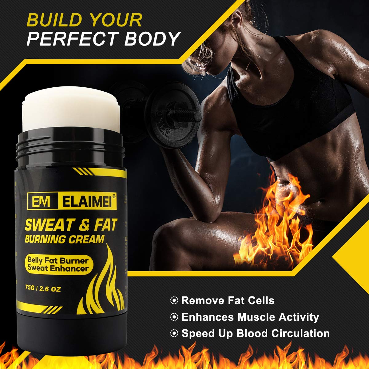 ELAIMEI Hot Gel Cream, Fat Burning Sweat Cream, Weight Loss Workout Enhancer Gel ELAIMEIBuy Supplements Australia