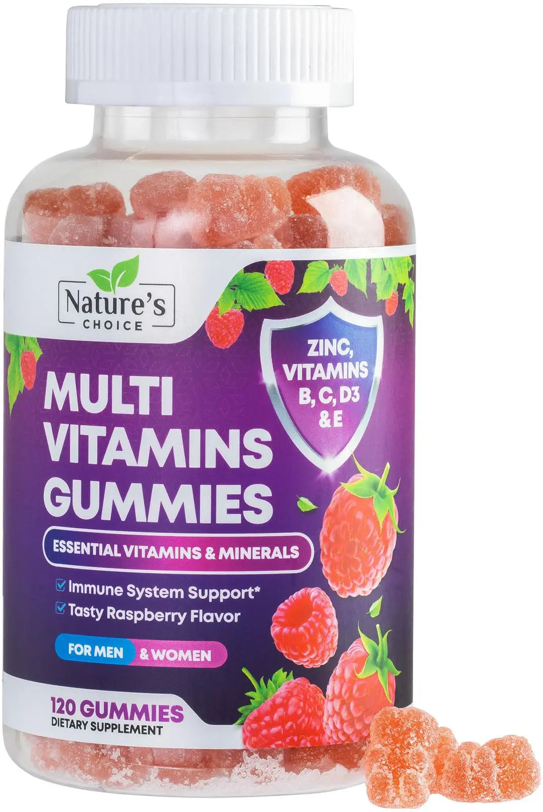 Multivitamin Gummies for Adults - Complete Adult Multivitamins Gummy with Essential Vitamins A, C, D, E, & High Potency B12 for Women & Men Nature's ChoiceBuy Supplements Australia