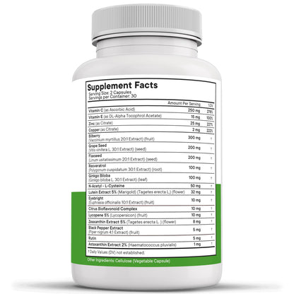 NEW AGE AREDS 2 Eye Vitamins - Lutein, Zeaxanthin, Bilberry, Astaxanthin Mineral Vision Supplement - 180 Count NEW AGEBuy Supplements Australia