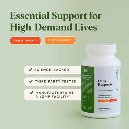 Healthy Response Daily Response Multivitamin 90 Capsules - Multivitamin + Adaptogen Blend for Energy & Stress Support Healthy ResponseBuy Supplements Australia