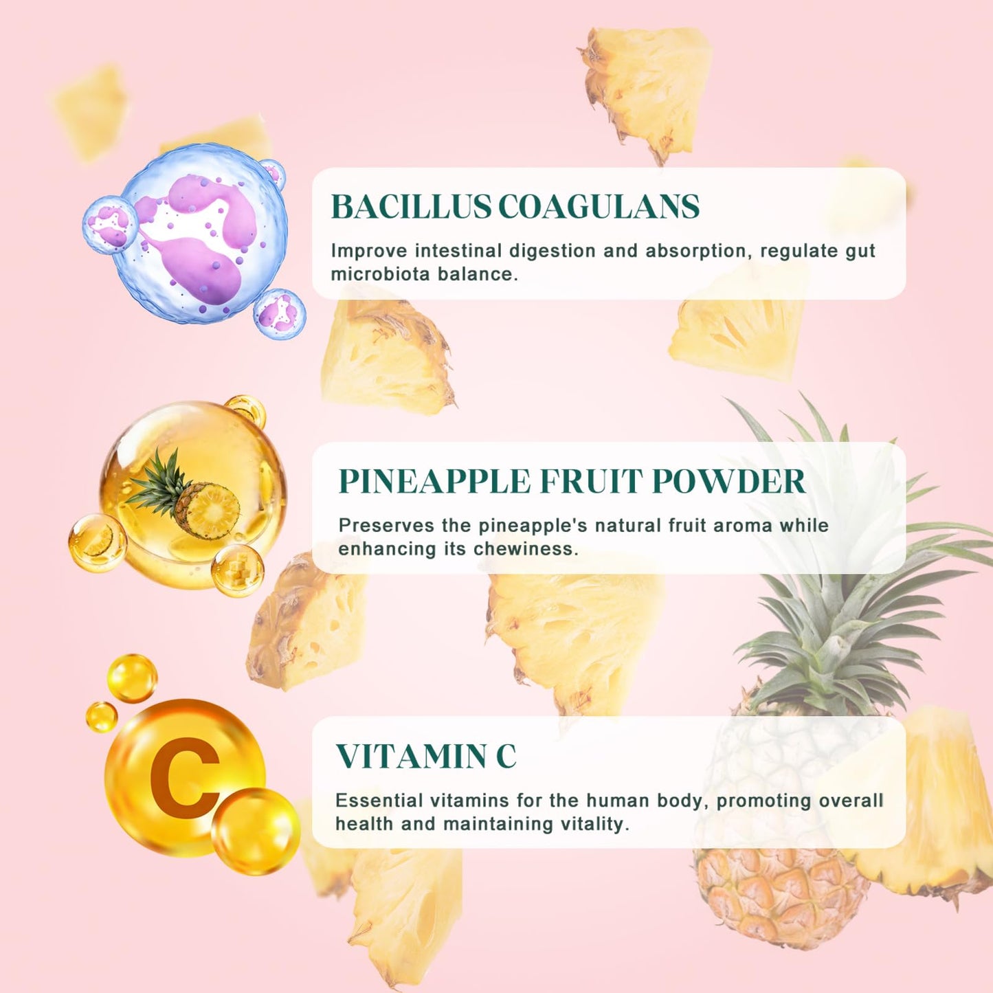 KLKIT Premium Feminine Balance Gummies, Pineapple Vaginal Probiotics for Women, pH Balance Feminine Gummies for Immune Support, Vegan & Gluten Free, 60 Count (30 Servings) KLKITBuy Supplements Australia