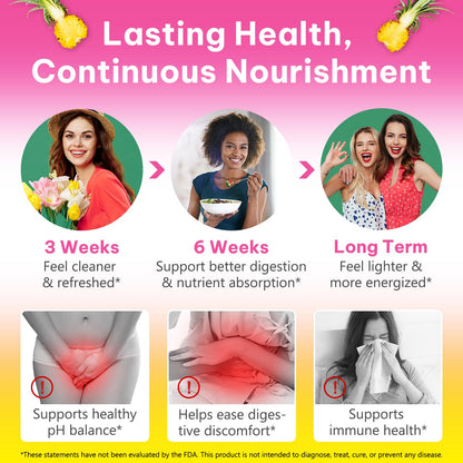 Beyxdu Probiotics for Women Gummies with Slippery Elm Feminine Balance Gummies for Women Vaginal Probiotics with Prebiotics & Lactobacillus Probiotic Blend Vaginal Odor & Vaginal Flora 60Gummy BeyxduBuy Supplements Australia