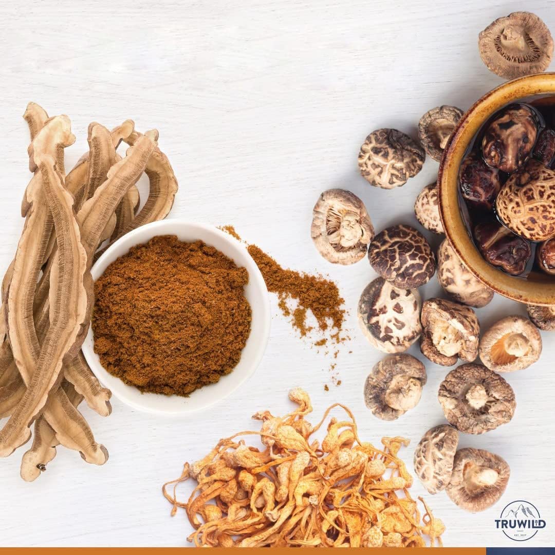 TruWild Adaptogen Blend with Cordyceps Maca Ashwagandha - Full Spectrum Mushroom TruWildBuy Supplements Australia