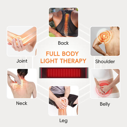 Red Light Therapy Infrared Belt: Pain Relief Body Pad 100 LEDs Red Light Therapy Belt ADVARAYSBuy Supplements Australia