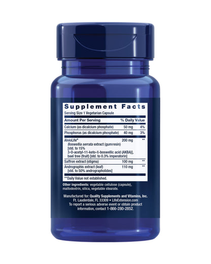 Life Extension Healthy Lungs, Respiratory Supplement, Lung Protection, Boswellia Serrata, Saffron Extract, Once-Daily, Gluten Free, Non-GMO, Vegetarian, 30 Capsules Life ExtensionBuy Supplements Australia