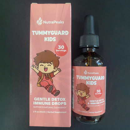 NutraPeaks Kids Liquid Botanical Drops – Natural Blend with Prebiotics, Chamomile, Ginger & Elderberry – Sugar-Free, Alcohol-Free, Non-GMO – 2 fl oz NutraPeaksBuy Supplements Australia