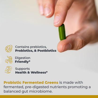 Premier Research Labs Probiotic Fermented Greens - Super Greens Supplement, Superfood Blend, Organic Vitamins with Probiotic - Daily Greens with Spinach, Chlorella, & More - 150 Powder Filled Capsules Premier Research LabsBuy Supplements Australia