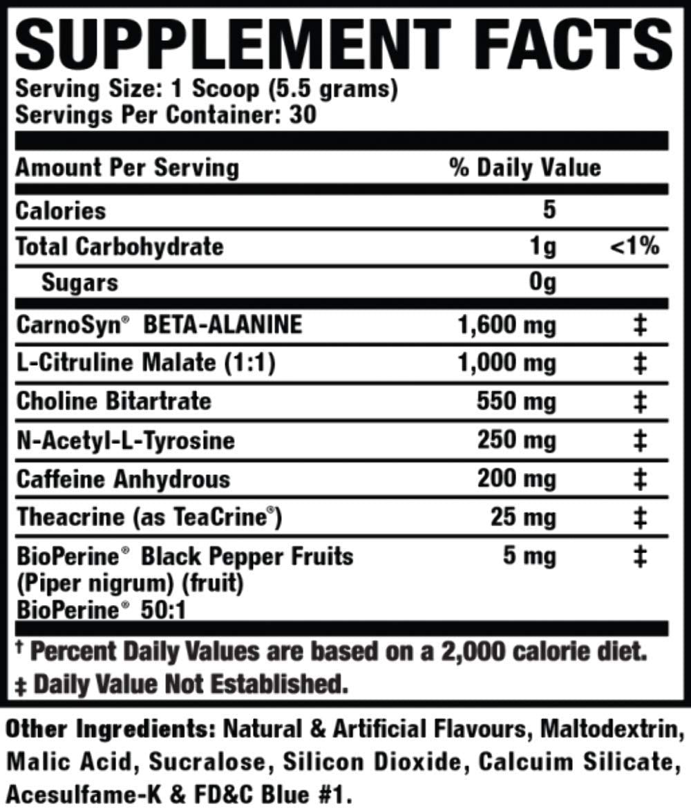 Ronnie Coleman Signature Series Pre XS Pre Workout Powder for Women and Men for Extreme Energy and Focus Supplement with Beta-Alanine, 200mg Caffeine Per Serving, Cotton Candy, 30 Servings