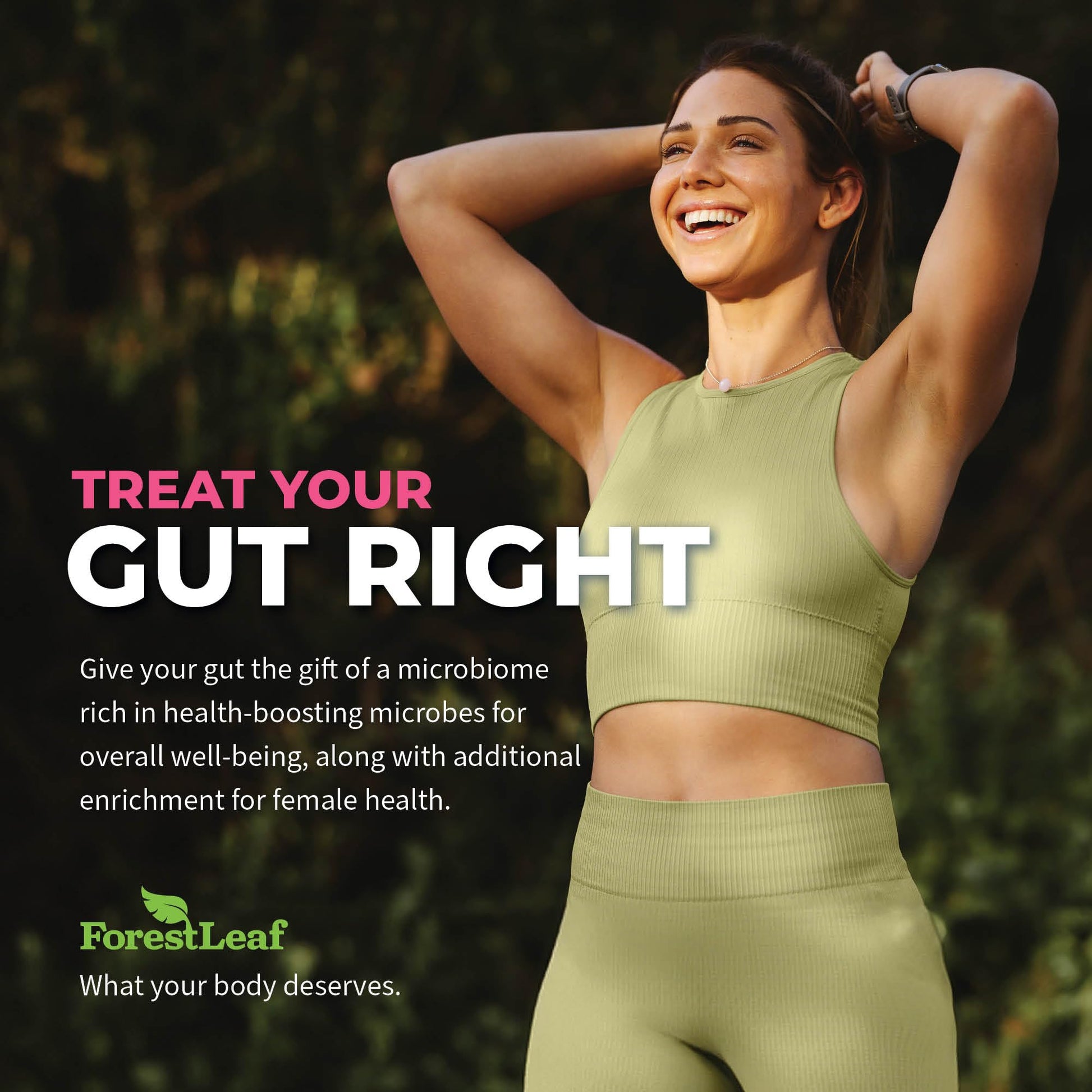ForestLeaf Womens Probiotic 50 Billion CFU with Organic Prebiotics, Digestive Enzymes ForestLeafBuy Supplements Australia