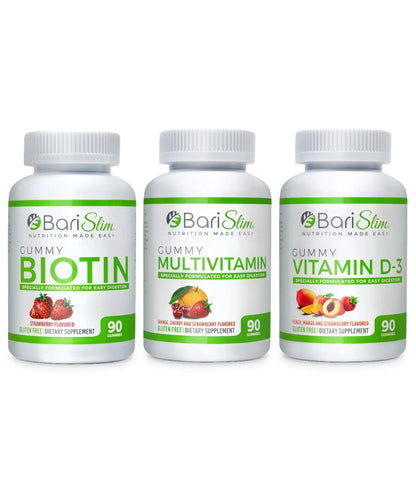 BariSlim Bariatric Multivitamin Gummies - Specially Formulated Gummy Vitamin for Patients After Weight Loss Surgery BariSlim